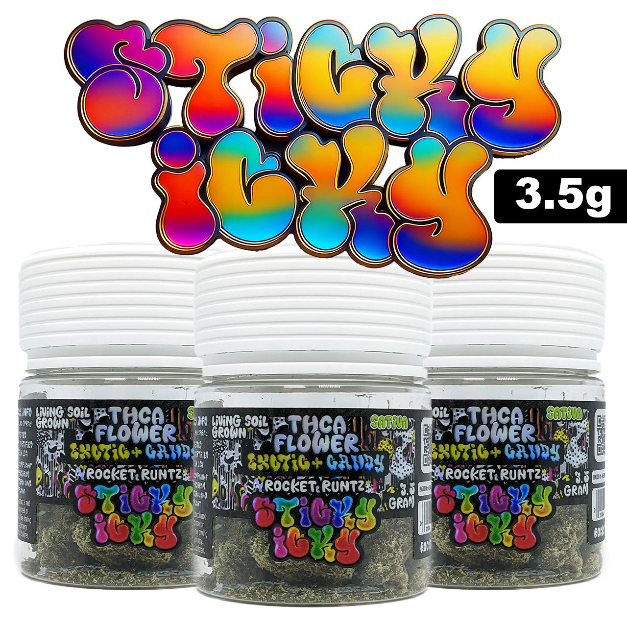Sticky Icky THC-A Flower - Exotic + (3.5g)