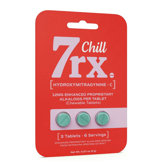 7rx. - Chill Kratom Tablet 12mg (3pc/pk)