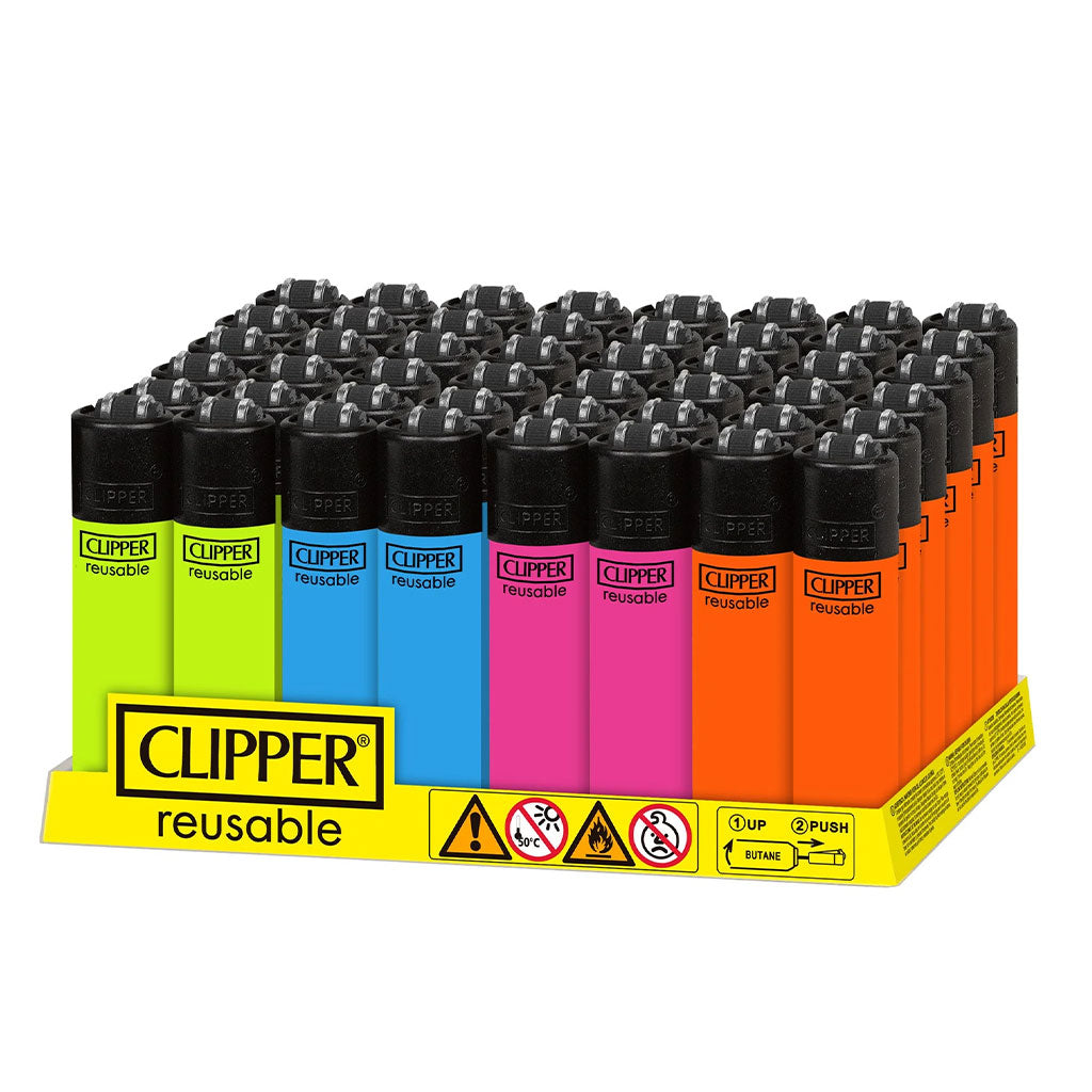 Clipper - Classic Mini Solid Fluo Lighter