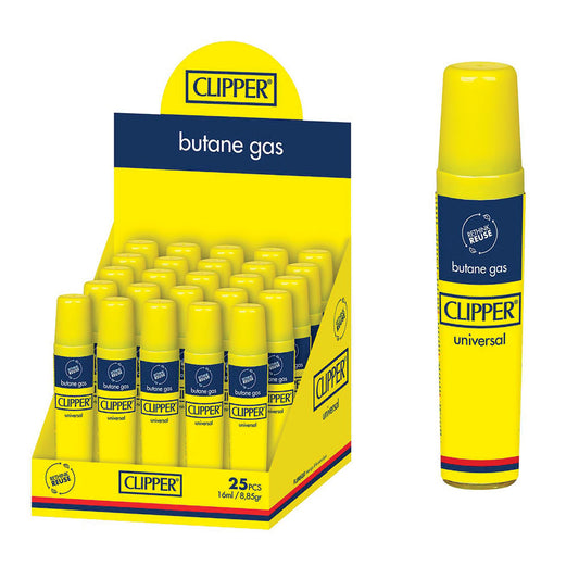 Clipper - Premium 16ml Butane Gas Yellow