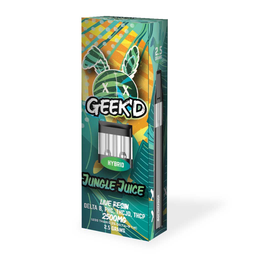 Geek'd Extracts - 2.5g Delta Blend Disposable (D8+PHC+THCJD)