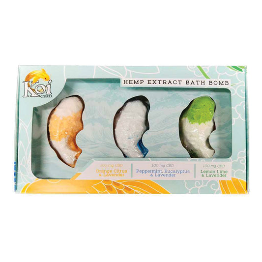 Koi - Hemp Extract CBD Bath Bomb Assorted (3pk)