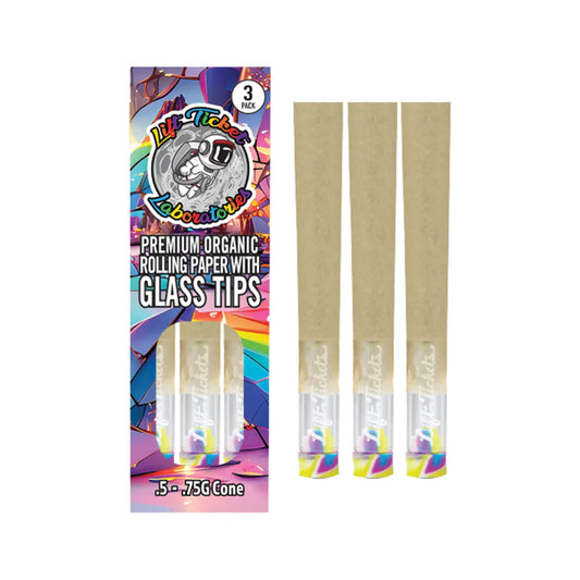 Lift Ticket - Mini Glass Tip Cones 3ct