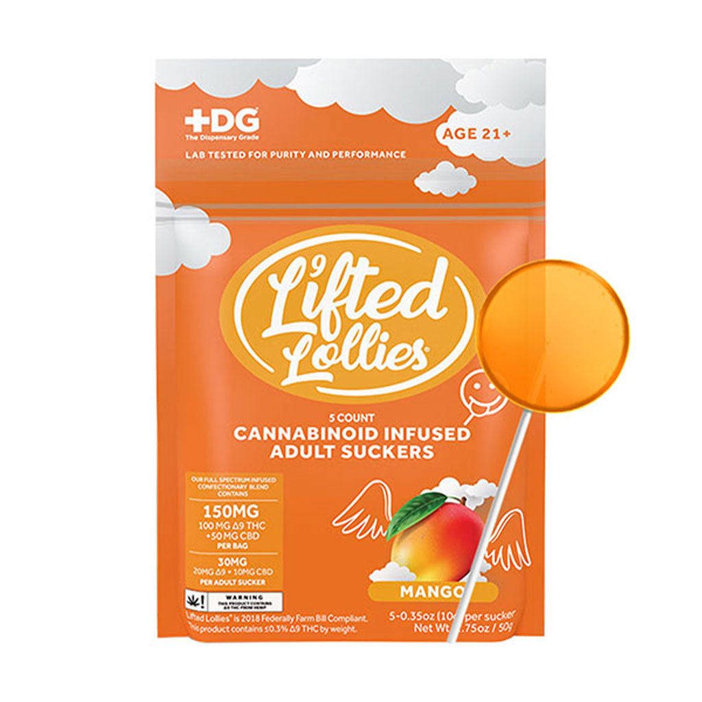 Lifted Lollies Cannabinoid Infused Suckers (150mg)-5pk