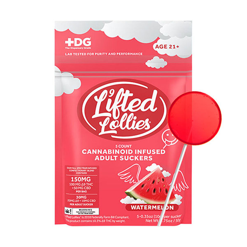 Lifted Lollies Cannabinoid Infused Suckers (150mg)-5pk