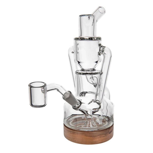 MJ Arsenal Alpine Series Apex Dab Rig - Clear/Walnut Dab Rig