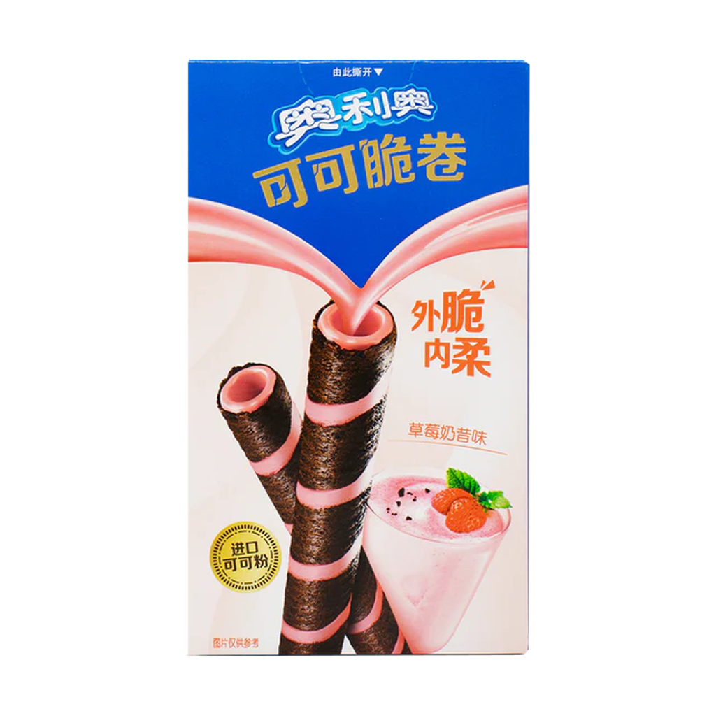 Oreo - Wafer Roll Strawberry Milkshake