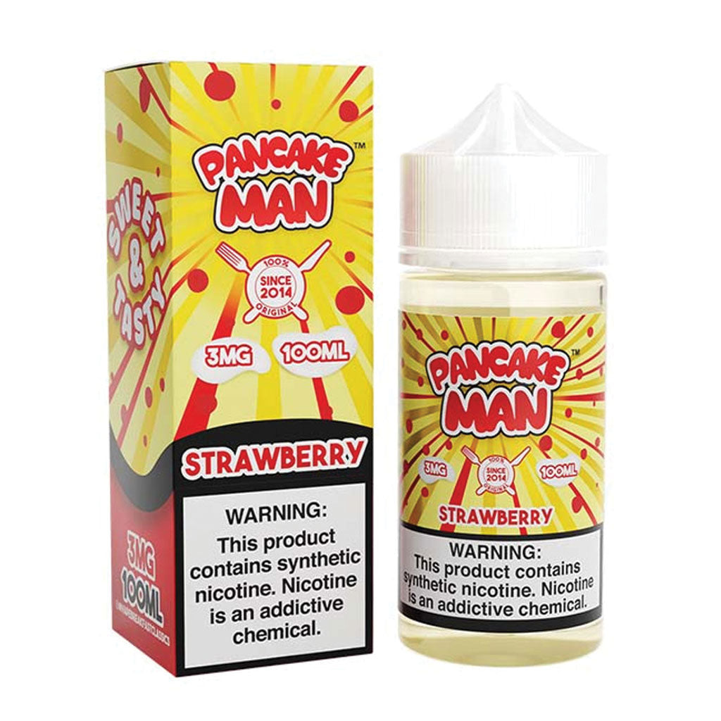 Pancake Man E-Liquid - Strawberry (100ml)