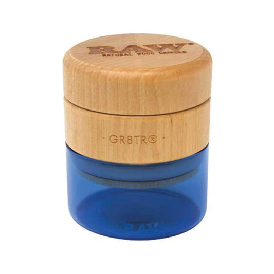 RAW - Natural Wood & Glass 65mm Storage Grinder