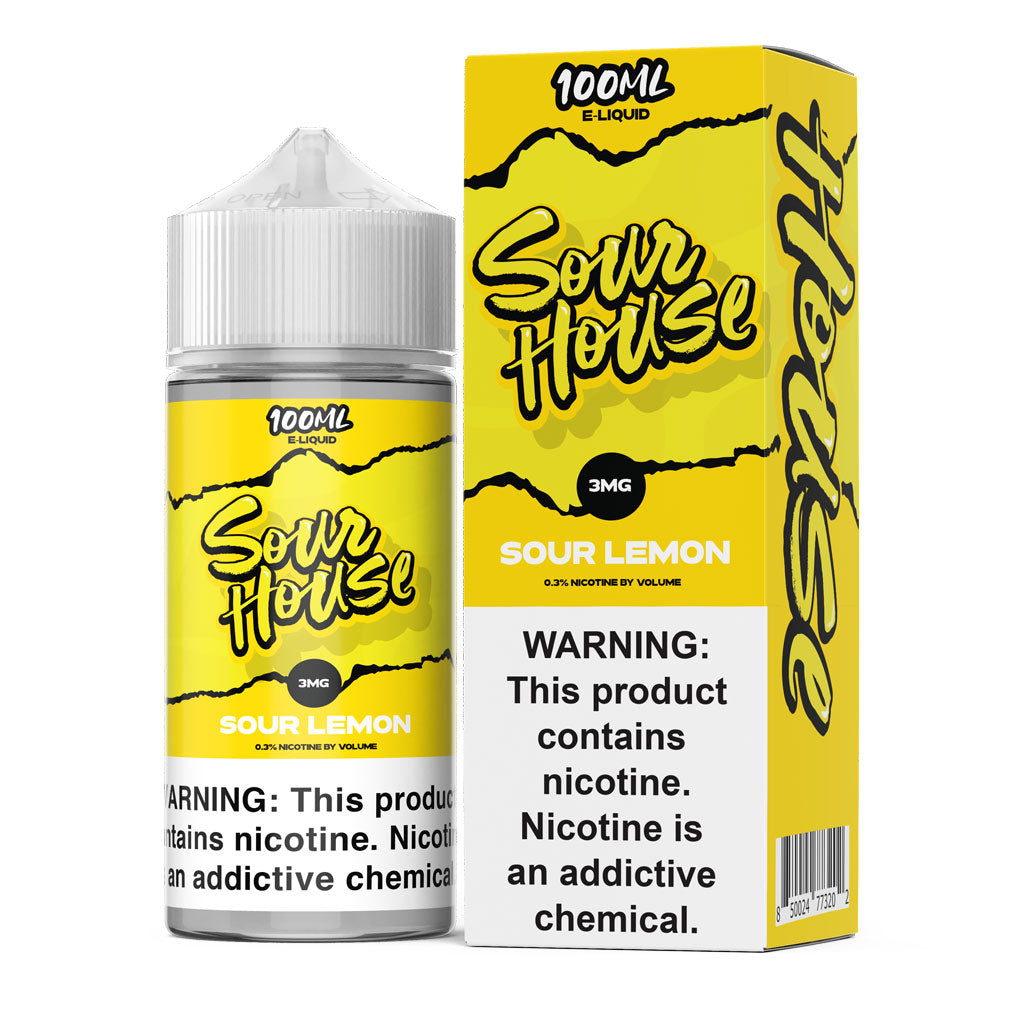 Sour House E-Liquid - Sour Lemon (100ml)