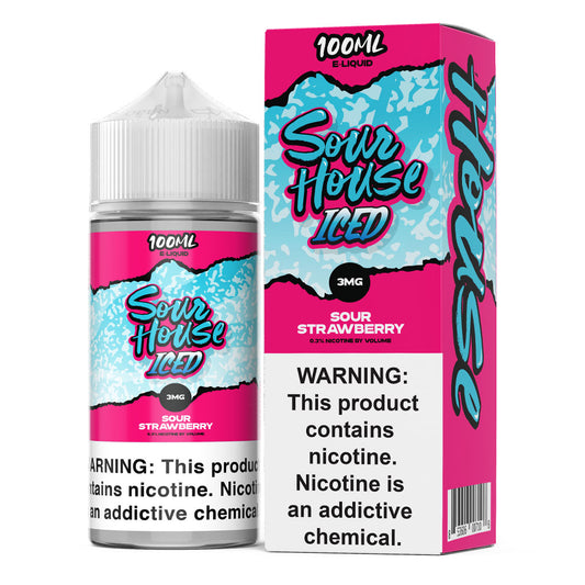 Sour House E-Liquid - Sour Strawberry Iced (100ml)