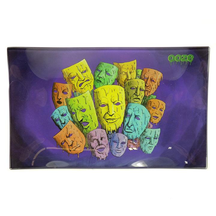 Ooze Designer Series Glass Rolling Tray - Small - MI VAPE CO 