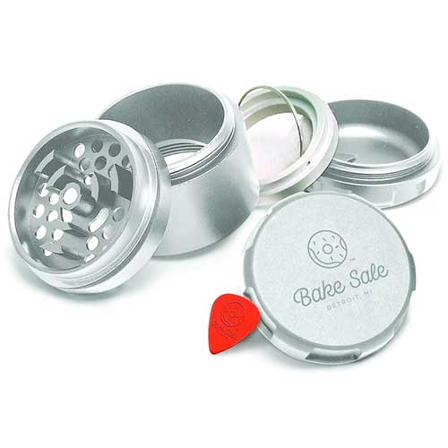 Bake Sale - 4-Piece Extended - 63mm - Aircraft Grade Aluminum Grinder - Removable Magnetic Screen