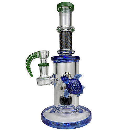 Big Mom - 9" Blue Turtle Banger Hanger Water Pipe