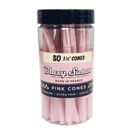 Blazy Susan - 1 1/4 50ct Jar Pink Cones