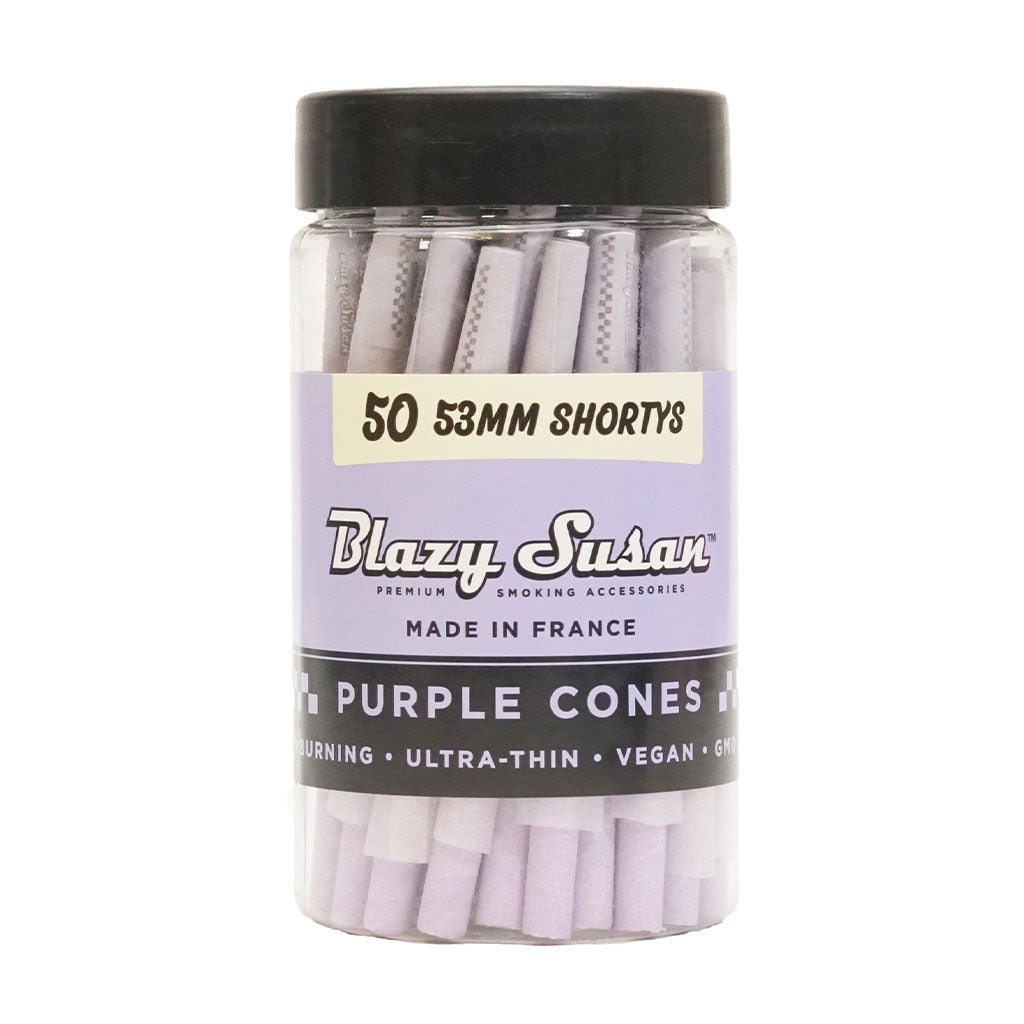 Blazy Susan - Purple 53mm Shortys (50ct Jar)