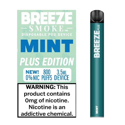 Breeze Plus - Disposable Device 0% (0mg) - MI VAPE CO 