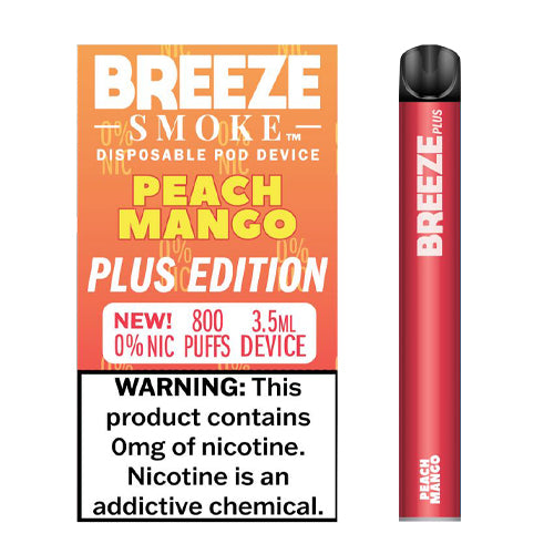 Breeze Plus - Disposable Device 0% (0mg) - MI VAPE CO 