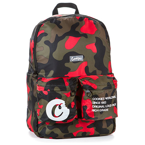 Cookies - Orion Canvas Nylon Smell Proof Backpack w/ Print & Rubber Logo - MI VAPE CO 