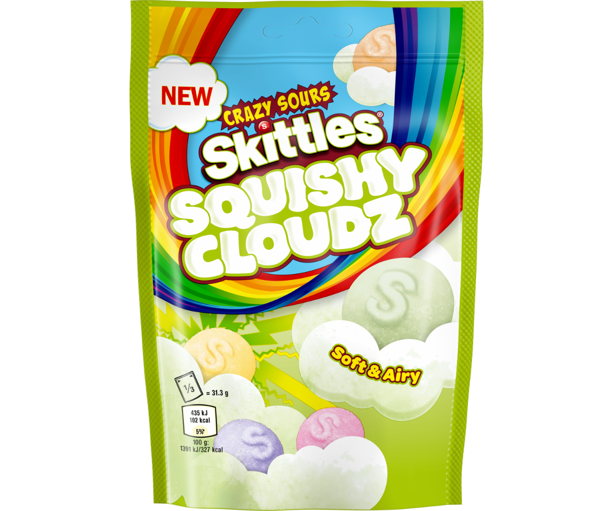 Skittles - Squishy Cloudz Crazy Sours