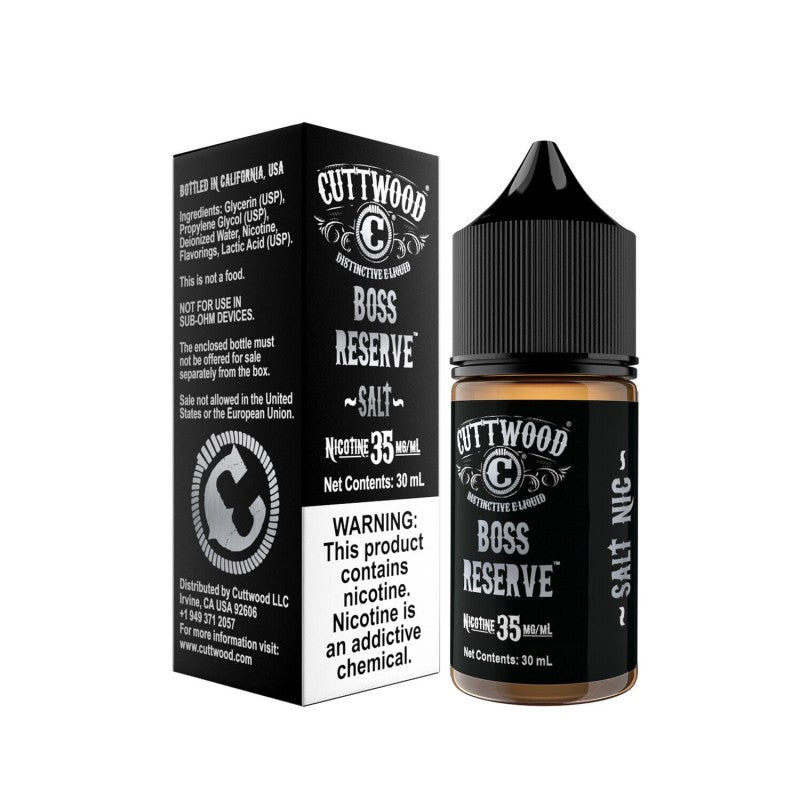 Cuttwood Salt Nic - Boss Reserve - MI VAPE CO 