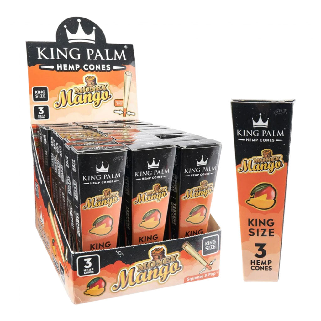 King Palm - Kingsize Hemp Cones (3pk)