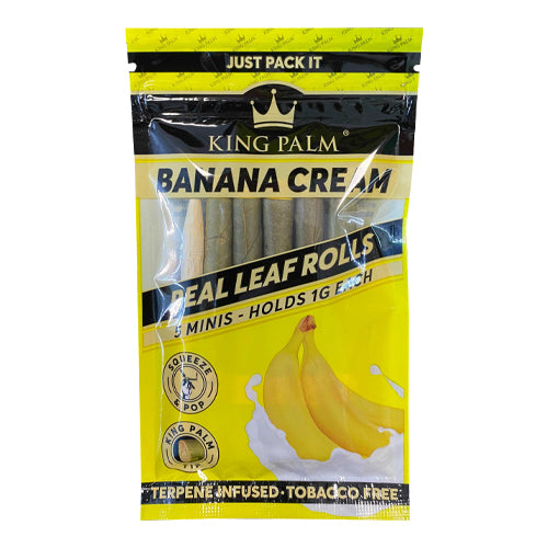 King Palm - 5pk Mini Rolls - Banana Cream