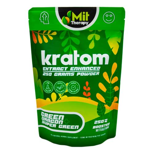 MIT Therapy - Green Dragon + Super Green Kratom Powder 250g