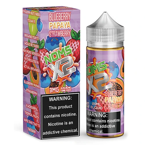 Noms X2 E-liquid - Blueberry Papaya Strawberry - MI VAPE CO 