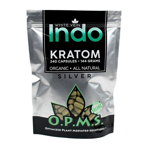 OPMS Kratom - White Vein Indo Capsules - MI VAPE CO 