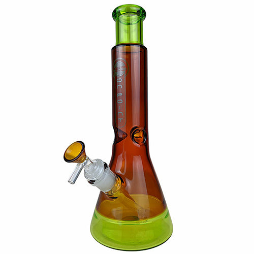 On Point Glass - 12" Dual Color Art Beaker Water Pipe