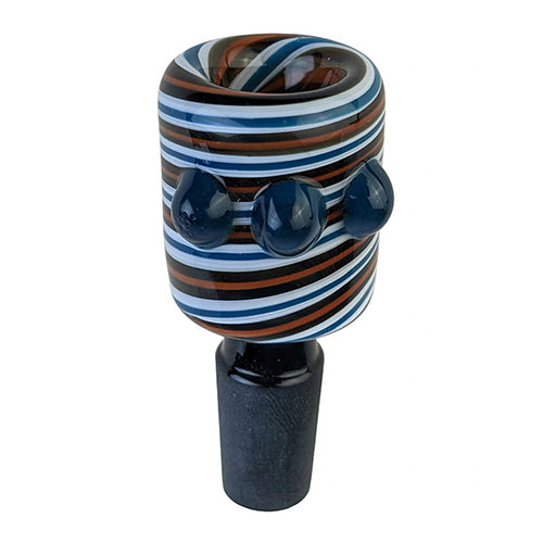 On Point Glass - 14m Male Swirl Bowl - MI VAPE CO 