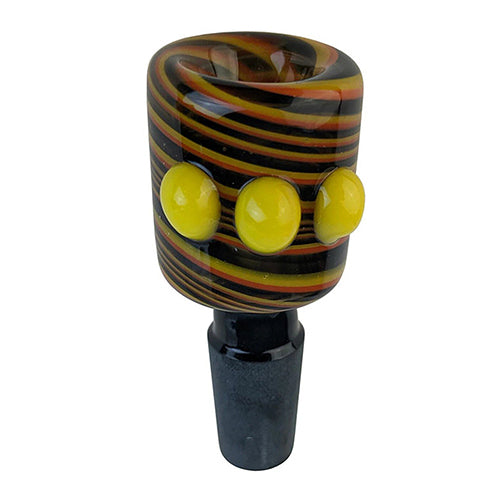 On Point Glass - 14m Male Swirl Bowl - MI VAPE CO 