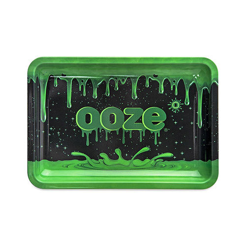 Ooze - Factory Black Rolling Tray Assorted Sizes - MI VAPE CO 