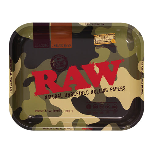 RAW - Camouflage Rolling Tray - MI VAPE CO 