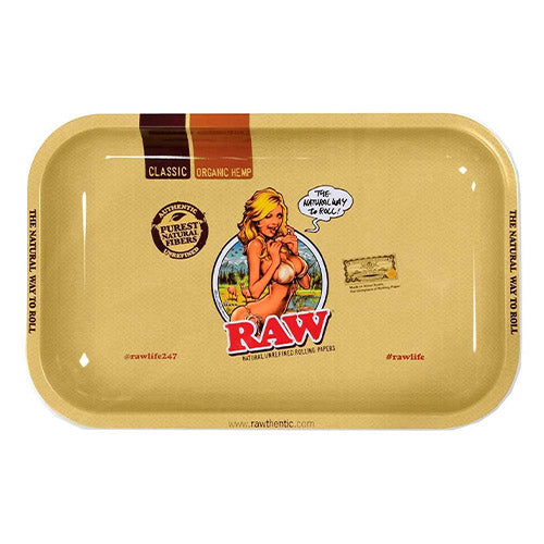 RAW - Rolling Tray Girl - MI VAPE CO 