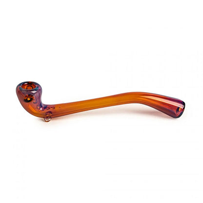 Red Eye Glass - 8" Long Sherlock Hand Pipe - MI VAPE CO 