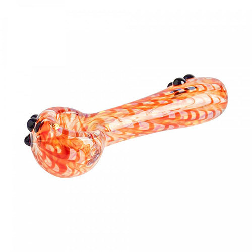 Red Eye Glass - 3.25" Zippy Spoon Hand Pipe - MI VAPE CO 