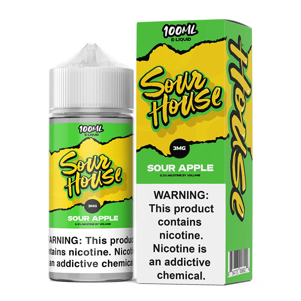 Sour House E-Liquid - Sour Apple (100ml)