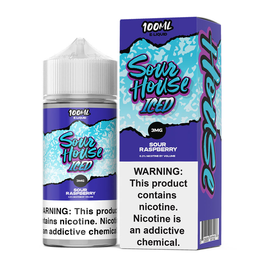 Sour House E-Liquid - Sour Raspberry Iced (100ml)