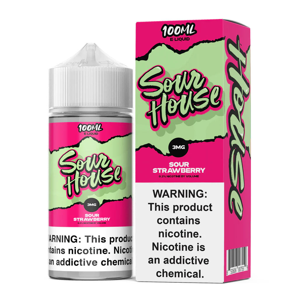 Sour House E-Liquid - Sour Strawberry (100ml)