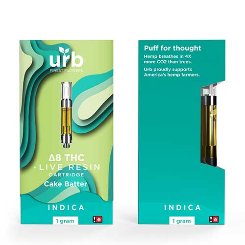 URB - Delta 8 THC Live Resin 1g Cartridge