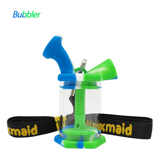 Waxmaid - Glass & Silicone Bubbler - MI VAPE CO 