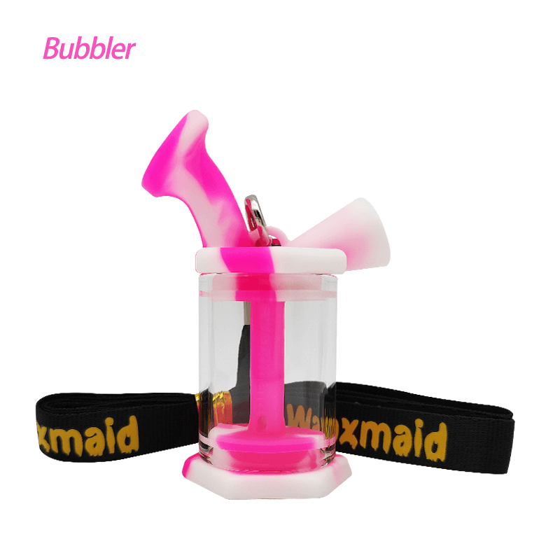 Waxmaid - Glass & Silicone Bubbler - MI VAPE CO 