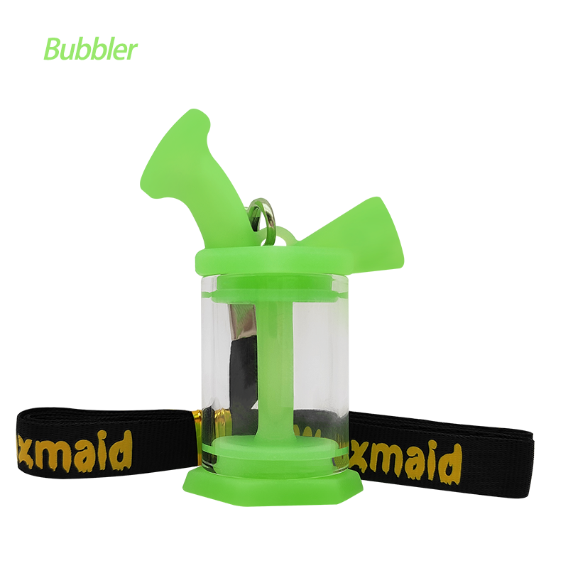 Waxmaid - Glass & Silicone Bubbler - MI VAPE CO 