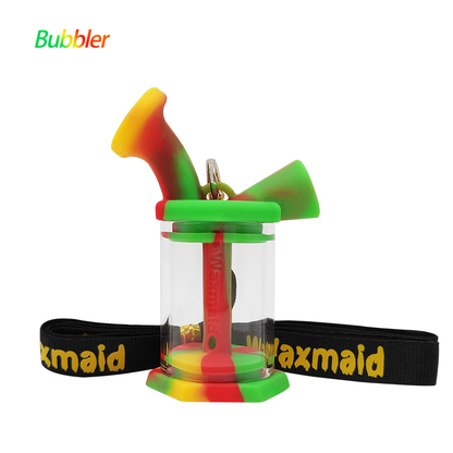 Waxmaid - Glass & Silicone Bubbler - MI VAPE CO 