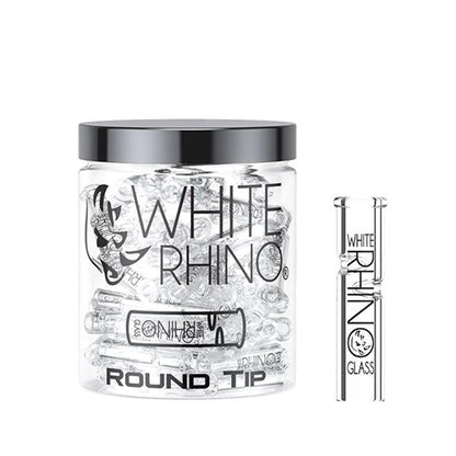 White Rhino - XL Glass Tips - MI VAPE CO 