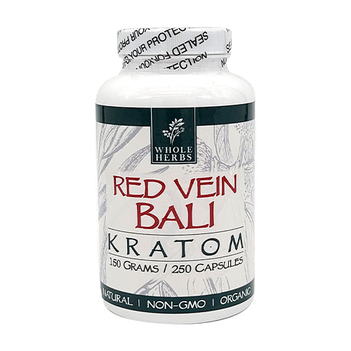 Whole Herbs - Kratom Red Vein Bali Capsules - MI VAPE CO 