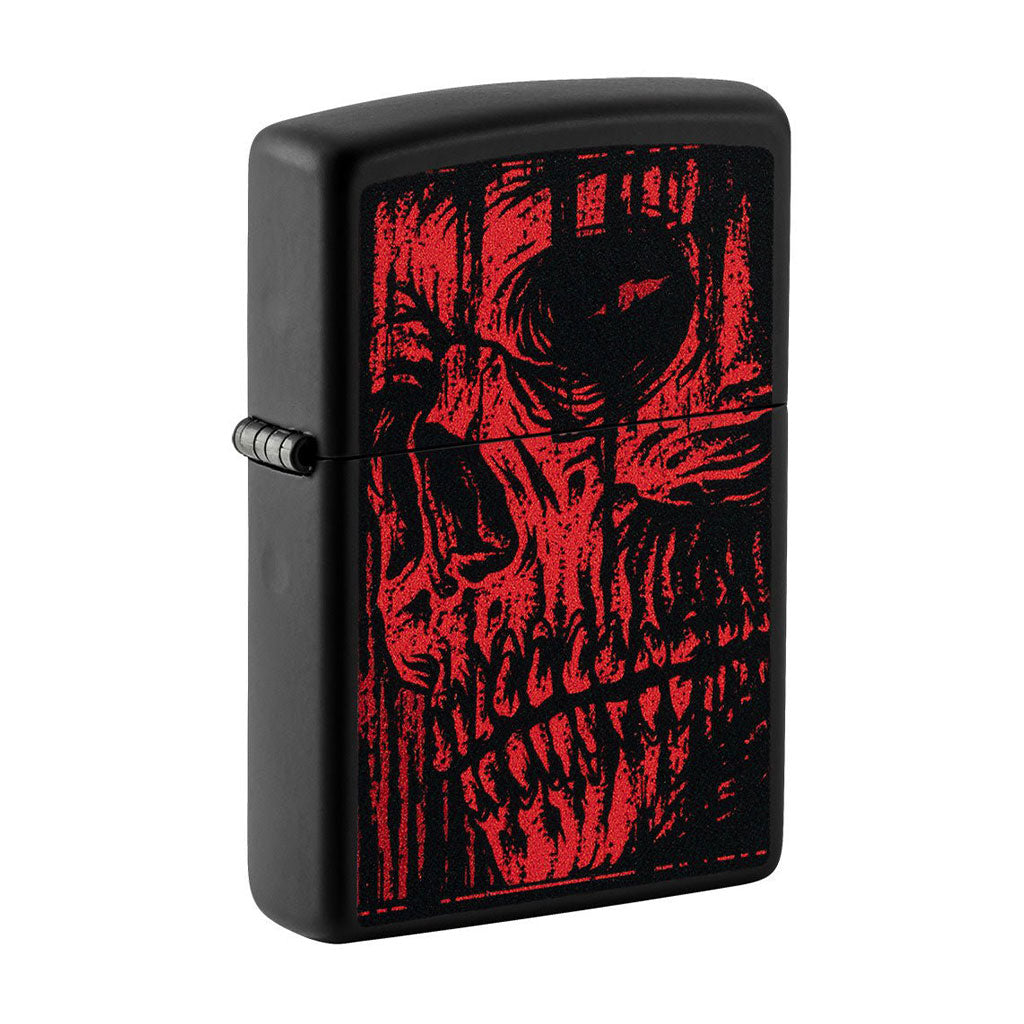 Zippo Lighter - Red Skull