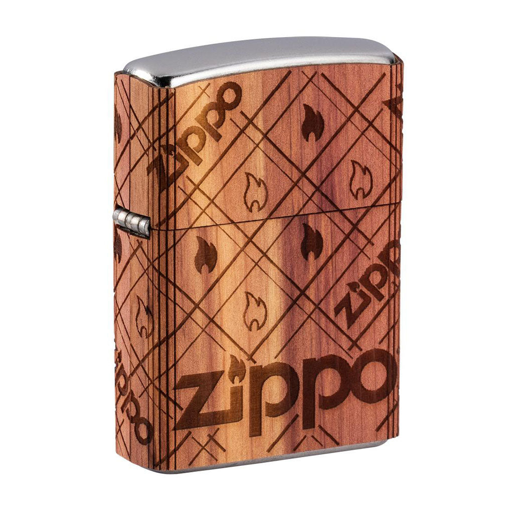 Zippo Lighter - Woodchuck Zippo Cedar Wrap